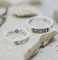 インディアンモチーフの結婚指輪