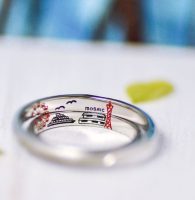 楽しかった神戸のデートその思い出を描いて刻印した結婚指輪